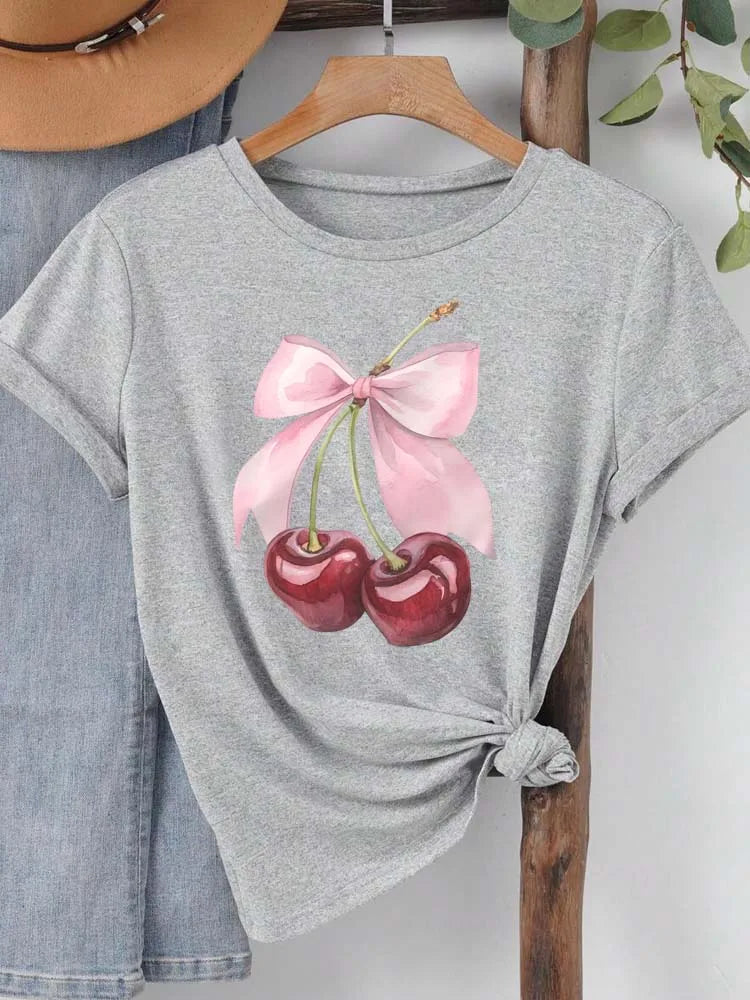 T-shirt Donna "Cherry Bow"