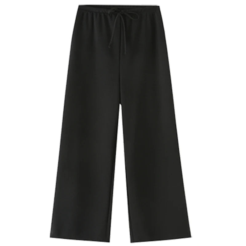 Set Coordinato Top a Fascia e Pantaloni a Gamba Larga
