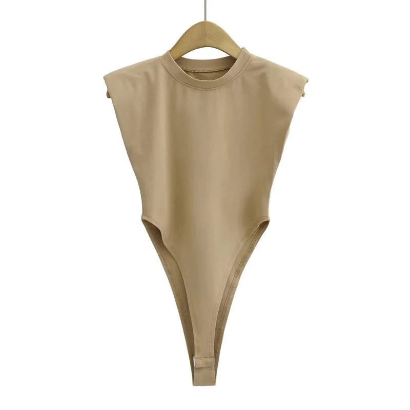 Body Smanicato con Spalline Imbottite