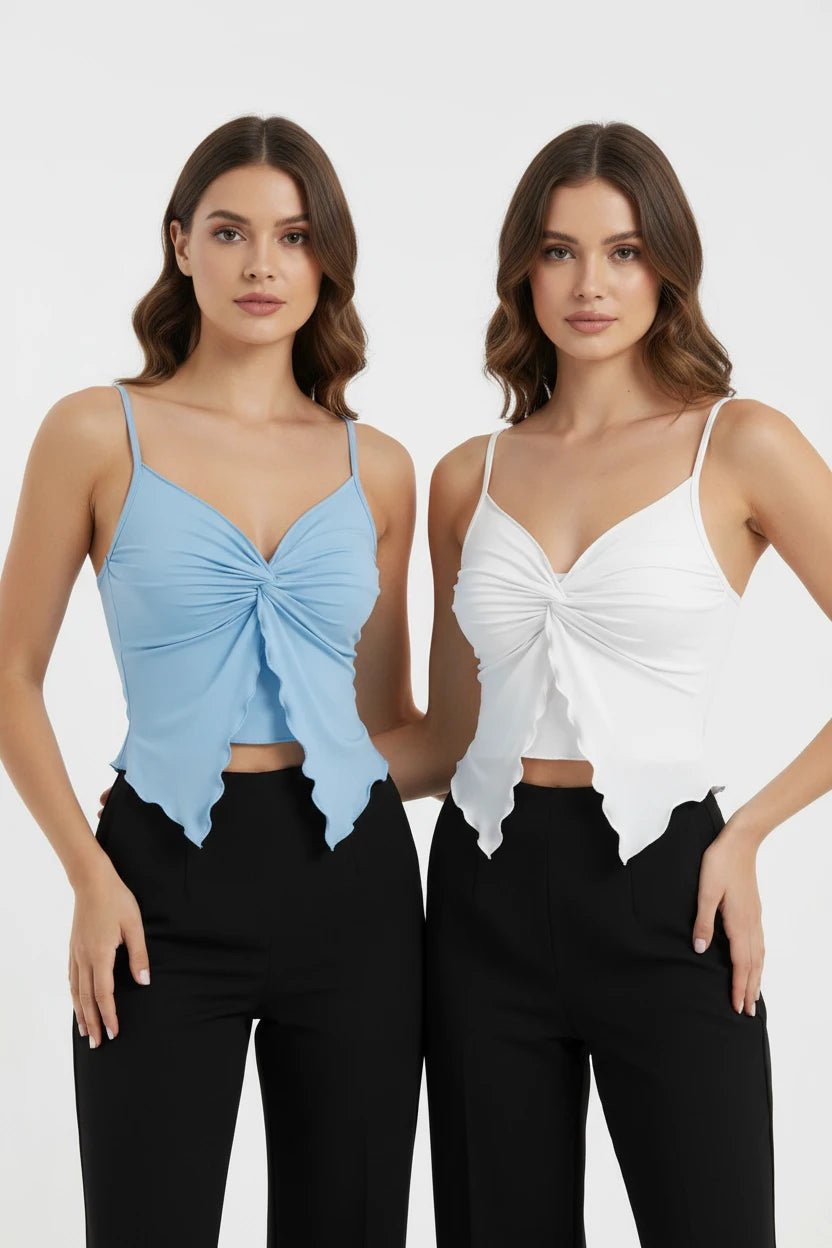 Top Drappeggiato Asimmetrico - Rosboutiquechic