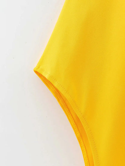 Body Smanicato a Costine Donna