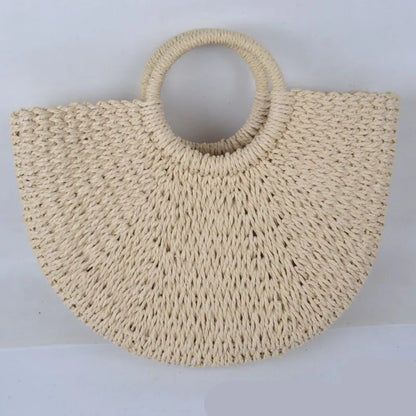 Borsa Mare in Paglia Intrecciata
