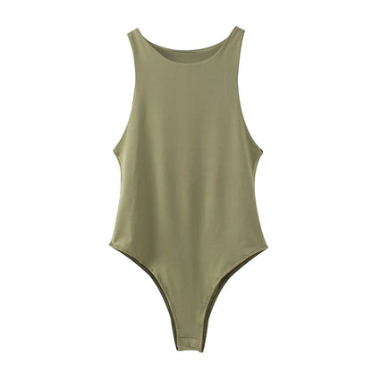Body Smanicato a Costine Donna