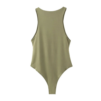 Body Smanicato a Costine Donna