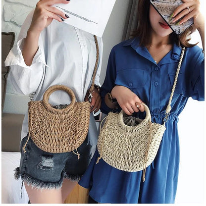 Borsa Mare in Paglia Intrecciata