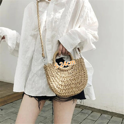 Borsa Mare in Paglia Intrecciata