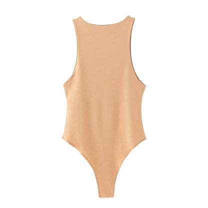 Body Smanicato a Costine Donna