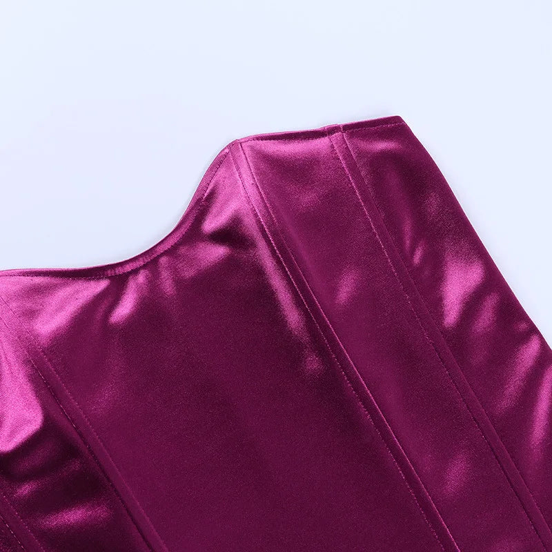 Corsetto in raso elasticizzato