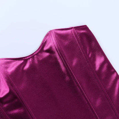 Corsetto in raso elasticizzato