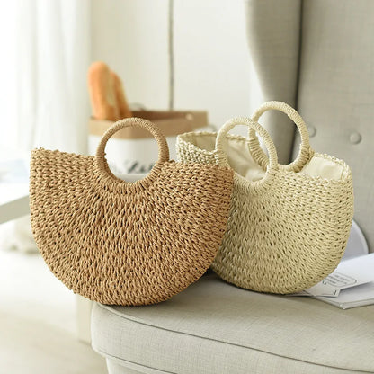 Borsa Mare in Paglia Intrecciata