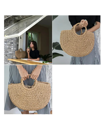 Borsa Mare in Paglia Intrecciata