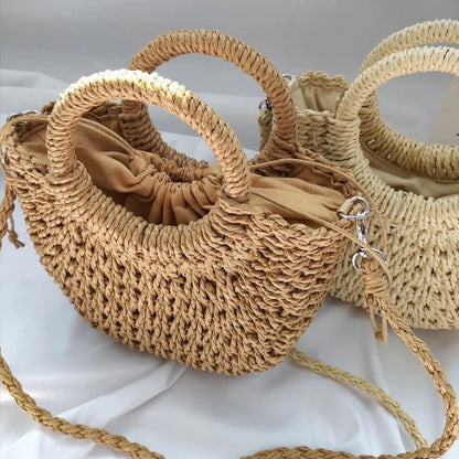 Borsa Mare in Paglia Intrecciata