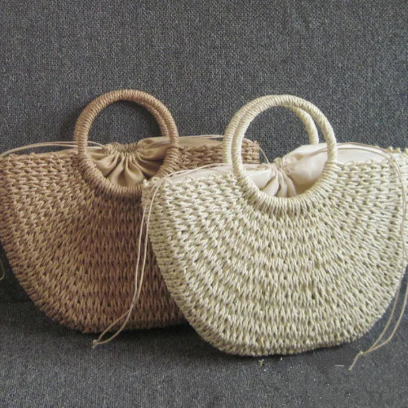 Borsa Mare in Paglia Intrecciata