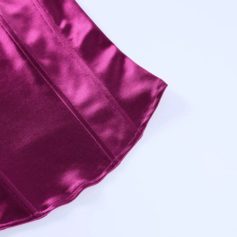 Corsetto in raso elasticizzato