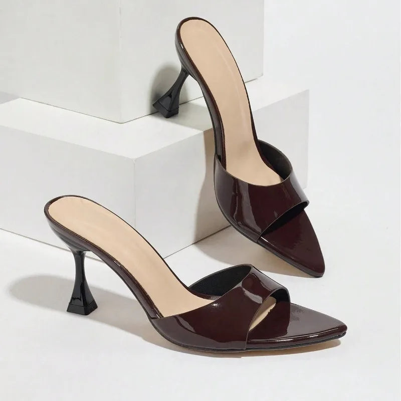 Sandali Sabot Donna con Tacco a Rocchetto