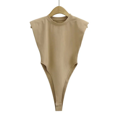 Body Smanicato con Spalline Imbottite