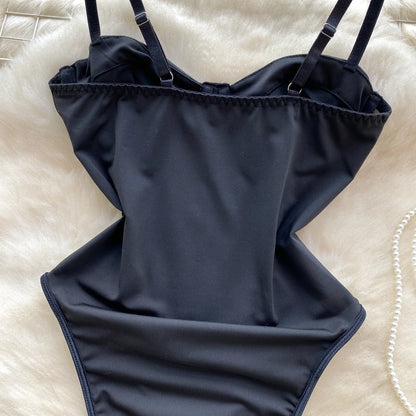 Body Monokini "Crystal Corset" Effetto Modellante con Strass