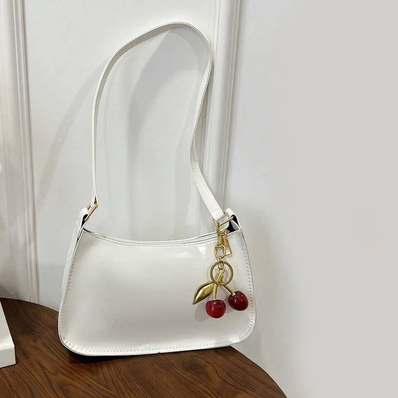 Borsa Baguette Effetto Vernice Elegante