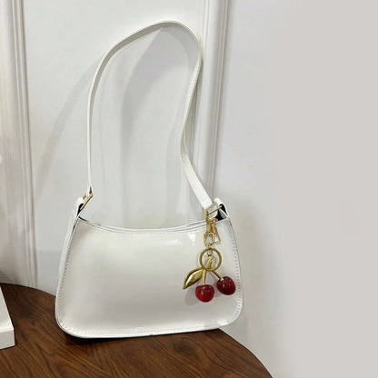 Borsa Baguette Effetto Vernice Elegante