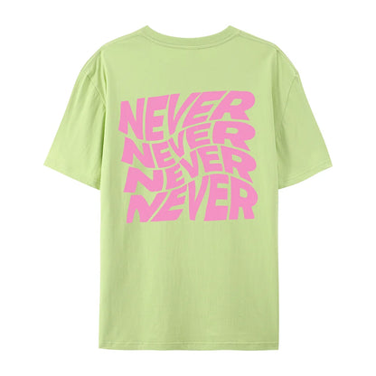 T-shirt Oversize Donna "NEVER"