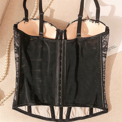 Bustier Elegante con Stecche e Coppe Preformate