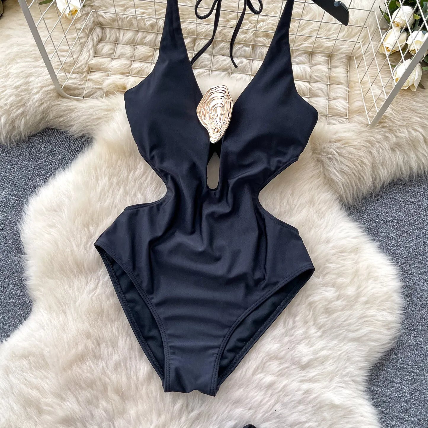 Set 2 Pezzi Mare | Romper Halter + Gonna Lunga con Spacco