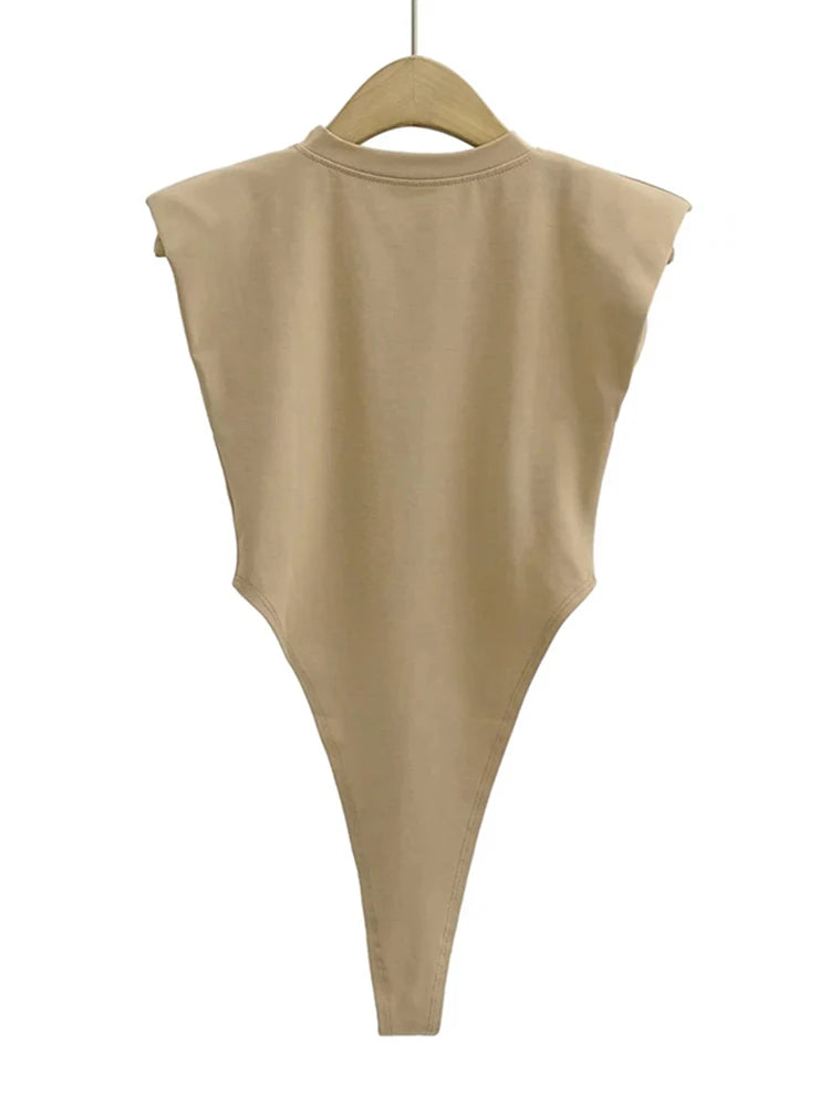 Body Smanicato con Spalline Imbottite