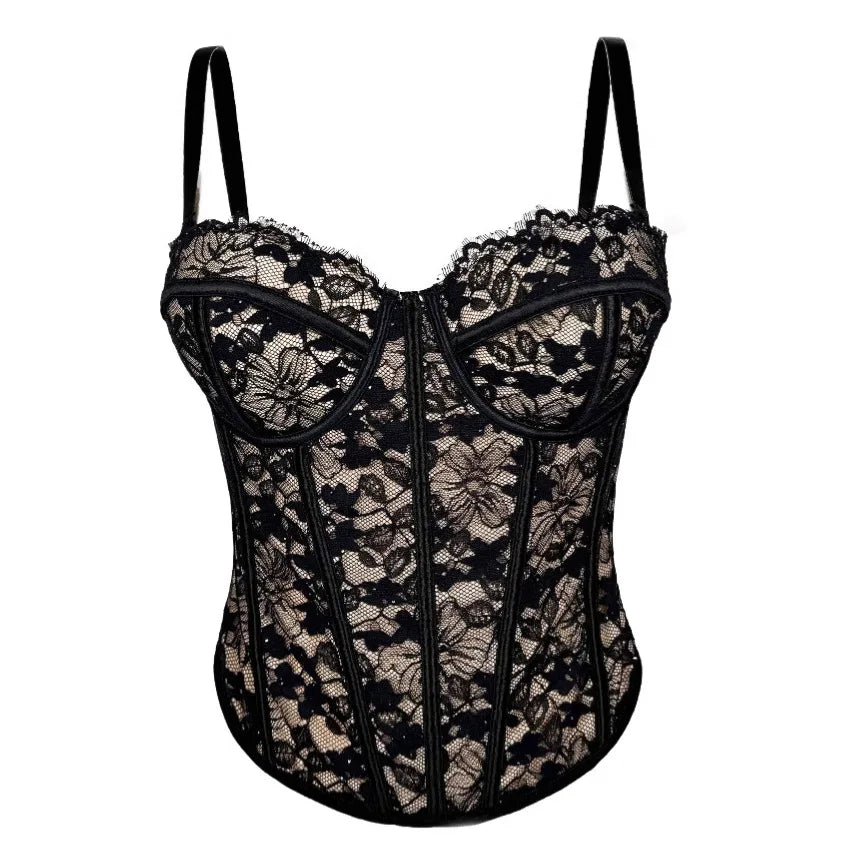 Bustier Elegante con Stecche e Coppe Preformate