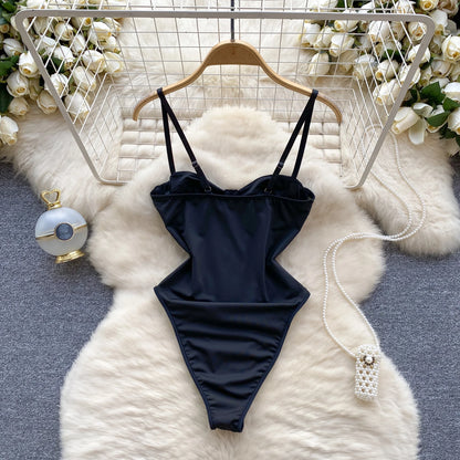 Body Monokini "Crystal Corset" Effetto Modellante con Strass