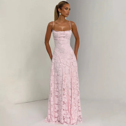 Robe de Soirée Longue Bordeaux en Dentelle avec Col Capuche