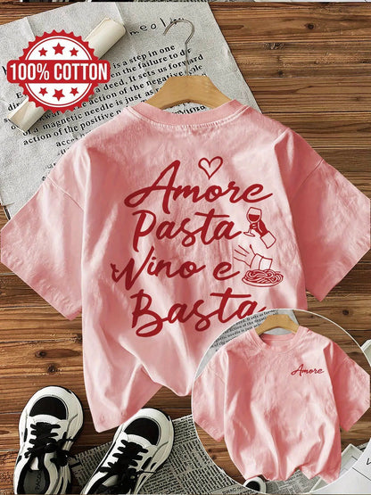 T-shirt "Amore Pasta Vino e Basta"