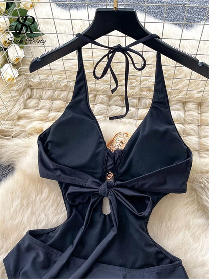 Set 2 Pezzi Mare | Romper Halter + Gonna Lunga con Spacco