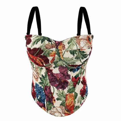 Body Corsetto Nero con Strass e Brillantini