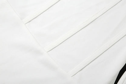 Mini Abito Bianco a Corsetto con Scollo Off-The-Shoulder