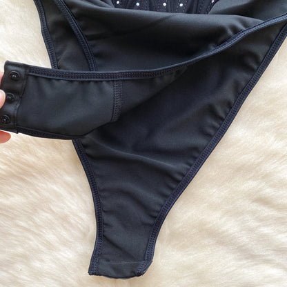 Body Monokini "Crystal Corset" Effetto Modellante con Strass
