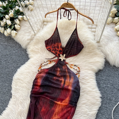 Abito Lungo Boho da Spiaggia | Vestito Estivo con Spacco