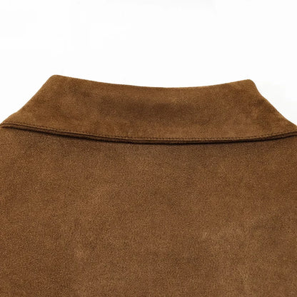 Giacca in Camoscio Donna Marrone Cognac