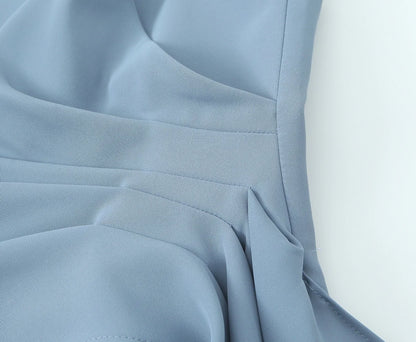 Top a Fascia Drappeggiato e Pantalone Sartoriale