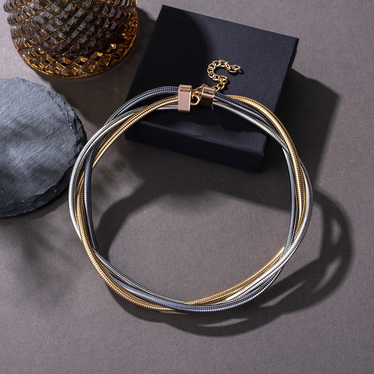 Girocollo Tubolare Minimalista Gold