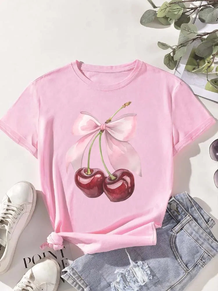 T-shirt Donna "Cherry Bow"