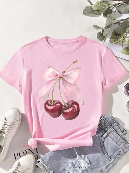 T-shirt Donna "Cherry Bow"