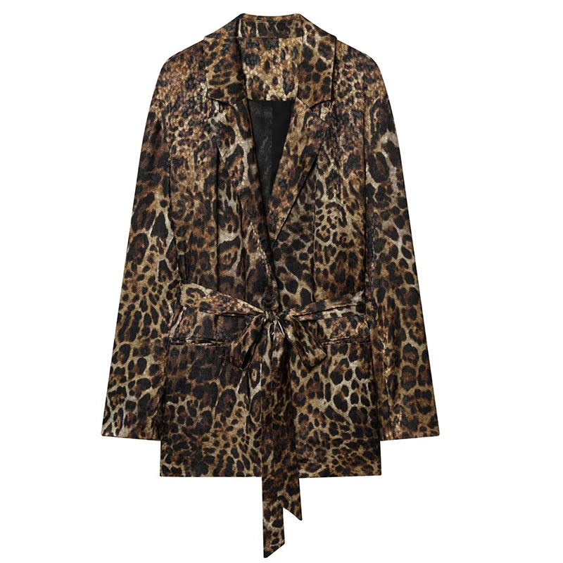 Completo Tailleur Leopardato Donna