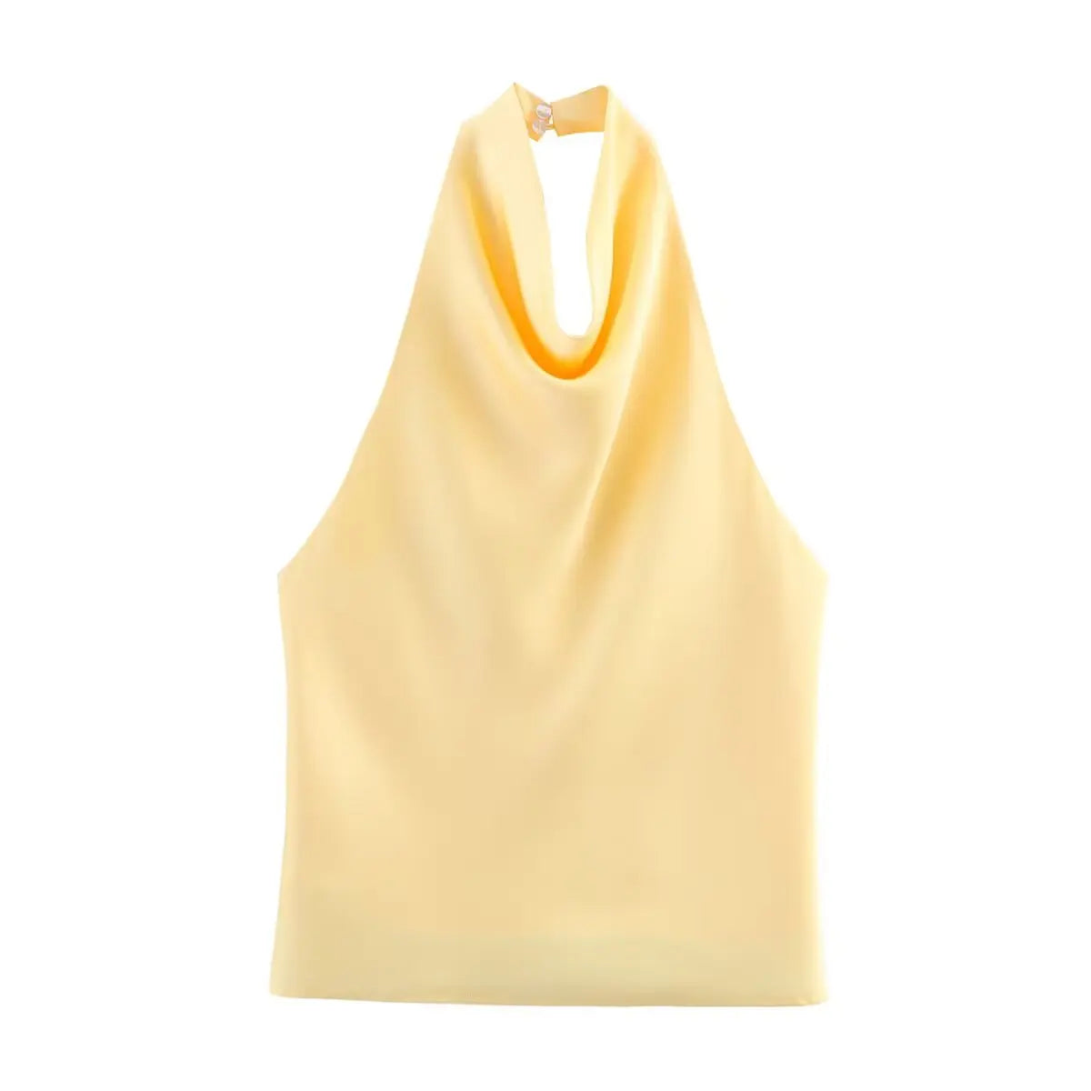 Haut élégant à col roulé sans manches pour femme