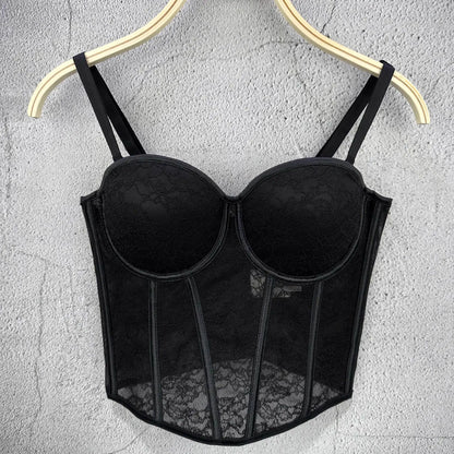 Bustier Elegante con Stecche e Coppe Preformate