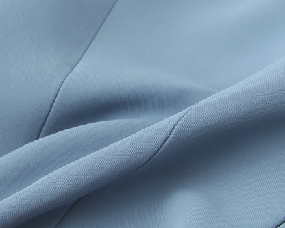 Top a Fascia Drappeggiato e Pantalone Sartoriale