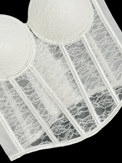 Bustier Elegante con Stecche e Coppe Preformate