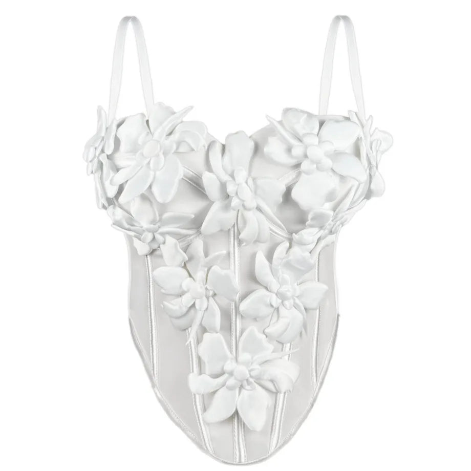 Body Corsetto Nero con Strass e Brillantini