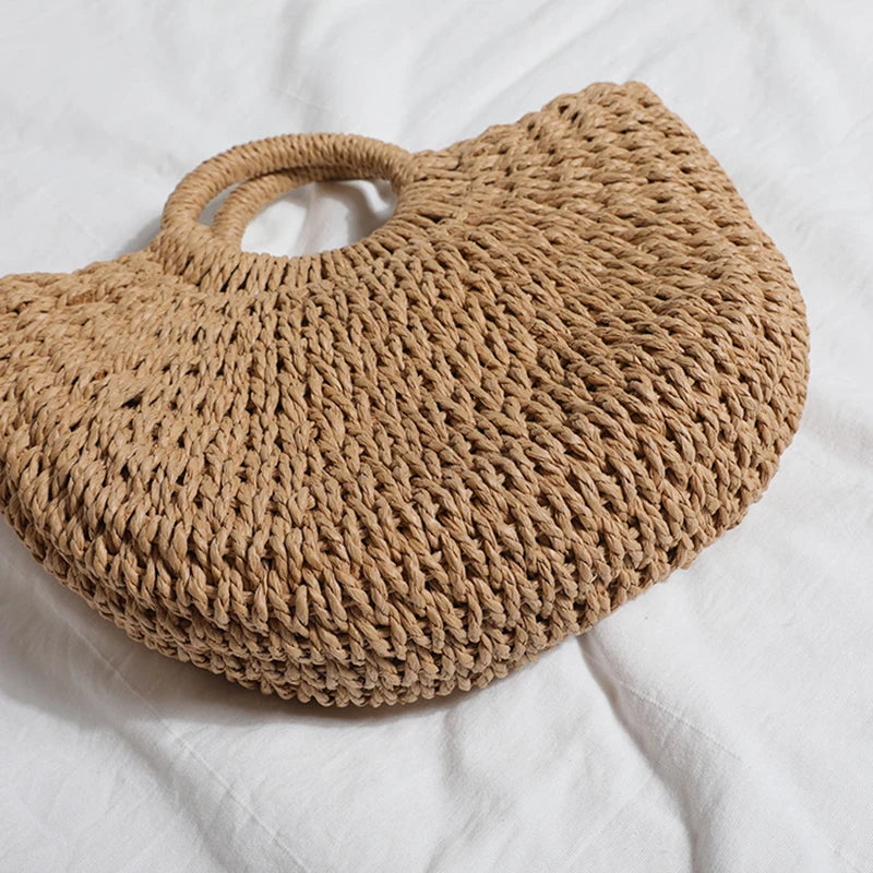 Borsa Mare in Paglia Intrecciata