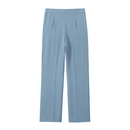 Top a Fascia Drappeggiato e Pantalone Sartoriale