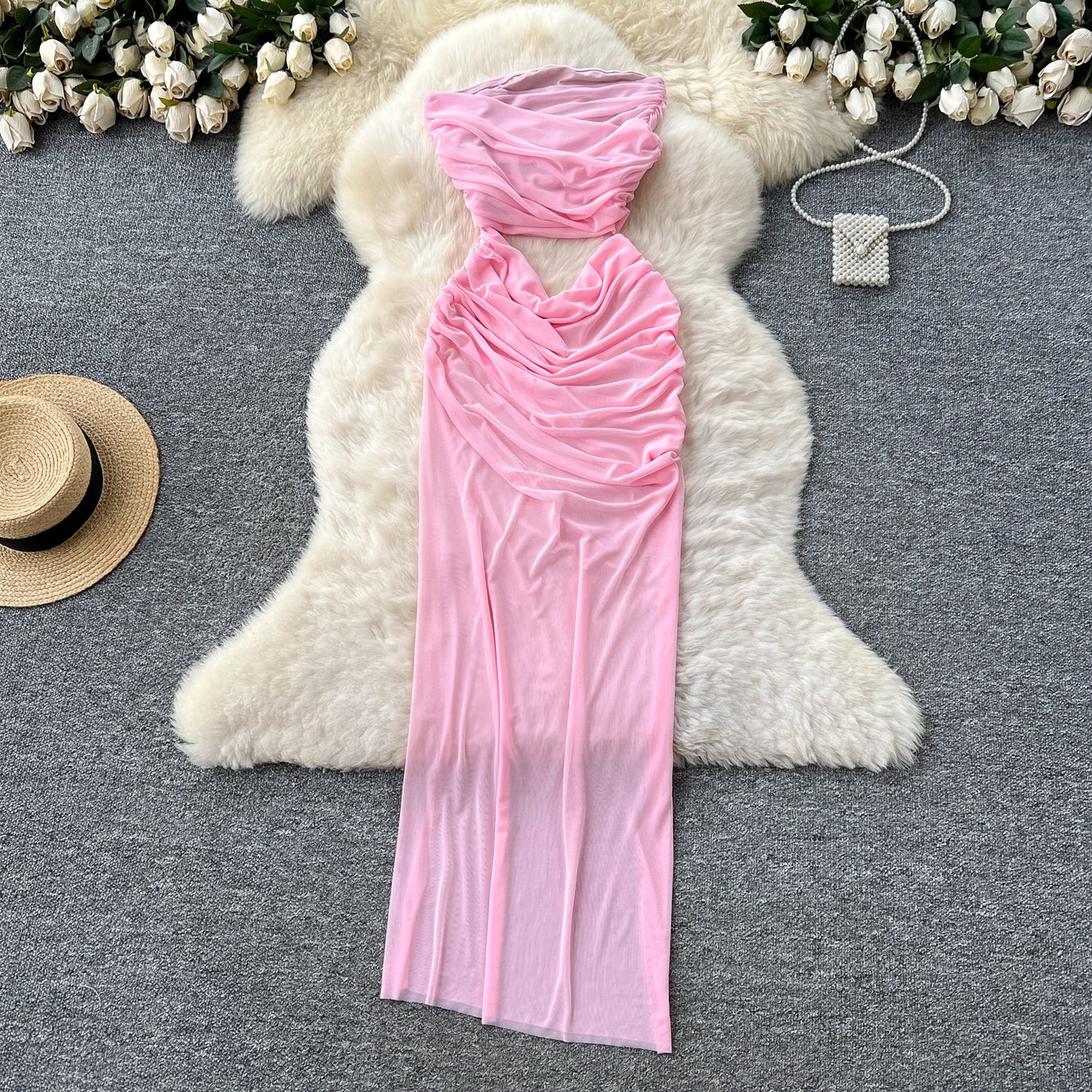 Abito Lungo Cut-Out